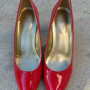 Red Marks & Spencer heels